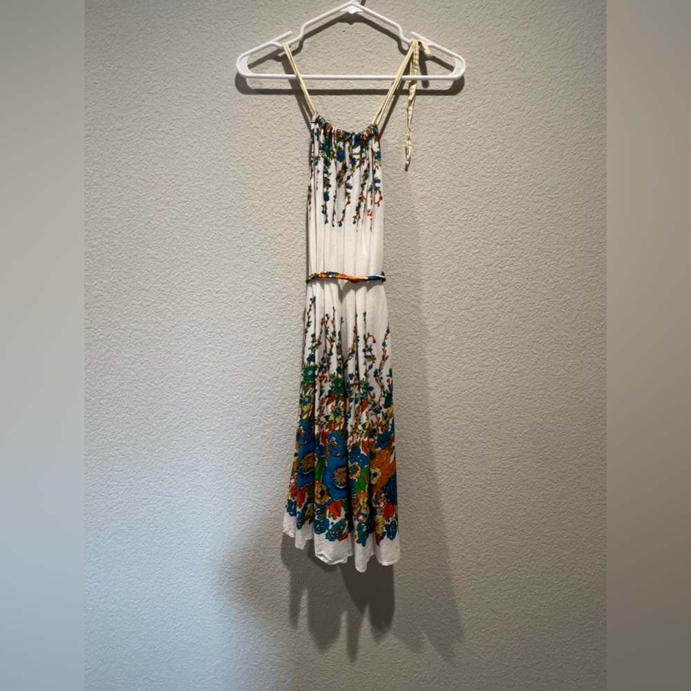Spaghetti strapped floral dress